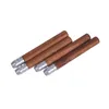 Fumo di tubi di legno naturale Dry Herb Tabacco Catcher Taster Bat One Hitter Portafiltro per sigarette Bocchino Portatile Mini Handpipes Piroga di legno Suggerimenti per scavare tubi