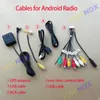 Bilradio DVD-spelare Stereo RCA-utgångskabel Adapter Tråd 3G 4G SIM-kortplats Aux-in-ut Subwoofer Mikrofon GPS-antenn