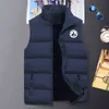 2022 Jott Printed Men's Cotton Sleeveless Jacket Windproof Down Vest Outdoor Warm Waistcoat Street Style Coat