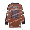 College Hockey trägt Nik1 #10 Biebe Mystery Alaska Movie Hockey-Trikots Herren SlapShot Biebe-Trikot S-XXXL, akzeptieren individuelle Namen und Nummern
