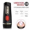 Jouets sexuels masseur Leten mâle aspiration sous vide masturbation tasse automatique sucer double airbags réaliste vagin machine jouets pour hommes 18