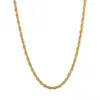 Catene 5G Collana in oro 24K Donna 999 Pura catena O-word Chopin Corda AB Clavicola