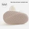 Mignon nœud papillon bébé chaussette chaussures automne hiver intérieur enfant en bas âge filles chaussettes de sol anti-dérapant infantile enfants pantoufle bébé accessoires 0-2 Y