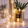 Strings Christmas Lights Crystal Bells String Light Battery Powered Fairy Indoor Outdoor Ornaments Xmas Navidad Year