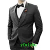 Tuxedos de casamento um bot￣o de um bot￣o masculino de groomsmen shawl lapel noivo smokings wedding/baile man man blazer cal￧a colete gravata w1178