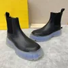 2023 hombre diseñador de lujo hombres botas para hombre Botines Moda Otoño invierno tacón alto plataforma corta botines de cuero real -E285