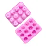 Blomma bakformar olika foral serie kakformar 3D kiselchokladformar fondant dekorera verktyg rosa 122144