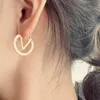 Kvinnor Luxury Diamond Gold Hoop Earrings Orrous Girls Set V Letter Designers Jewelry Earrings Designer för Womens Valentines Day We246J