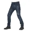 Motorkleding Motorrijder Heren Jeans Beschermende uitrusting Valbestendig Veiligheid Rijbroek Multi-Pocket Blauwe Motorcrossbroek