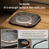 Bil 15W Fast 3 i 1 tr￥dl￶s laddning f￶r iPhone -telefonklocka Earphone Modern LED Office Desk Lamp Wireless Charger Lamp