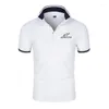 Men's Polos Casual Business POLO Shirt Big Brand High-quality Clothing Solid Color Print Lapel 2022 Summer Short Sleeve