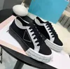 Milan Designer Nylon Casual Buty Wheels Casetta Flat Buty Wysokie tkanin Runner Low-Top Canvas Gabardine Sneakers