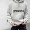 Erkek Hoodies Sweatshirts Hoodie Ess Erkek Essential Örme Sweater Fermuar Mektup Uzun Kollu Sweatshirt Gevşek Sis Essential Erkek Hoote OU08