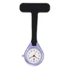 Pocket Watches ALK Silicone Round Dial High-Quality Luminous Movement Fob Watch Nursing Quartz Clock Gift