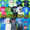22 23 Napoli piłkarskie koszulki męskie Zestaw dzieci