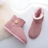 2022 Hot AUS U5803 classico Mini scarponi da neve corti I bambini adulti tengono al caldo gli stivali da uomo firmati da donna Peluche casual riscaldano gli stivali Pelle di pecora Scarpe scamosciate grigio castagna