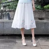 Abbigliamento etnico Donna Set cinese tradizionale ricamo retrò manica corta Hanfu 2022 primavera donna elegante abito orientale 2 pezzi