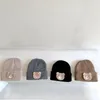 6M-3Y Coreano Bambino Autunno Inverno Cappello Simpatico Orso Lavorato A Maglia Caldo Berretto Neonato Infantile Beanie Tinta Unita Neonata Ragazzo Morbido Cappelli All'uncinetto