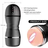 Sex Toys Massager Heseks Male Masturbator Automatisk sug Teleskopisk rotation Mjuk silikon Vagina Electric Masturbation Cup Toys for Men 18