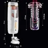 Sex Toys Massager Auto Telescopic Masturbator Cup Men Real Vagina Handsfree Blowgjob Machine Man Automatisk sugande klimaksaksleksak