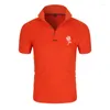 Men's Polos Classic Rose Print Shirt Fashion T-shirt Polo Cotton Casual Sweatshirt Itself Clothing