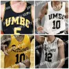 Basket Nik1 NCAA UMBC Retrievers Basketball Jersey 32 Dimitrije Spasojevic 0 Keondre Kennedy 25 Nathan Johnson 13 Marcel Thompson Custom