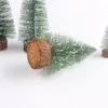 Christmas Decorations 1set/7 Pcs Miniature Tree 10-40 Cm Desktop Decor DIY Pine Needle Landscape Decoration Year Kids Gift