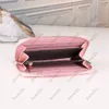 Carteiras Clássicas de Designer Carteira Feminina Masculina de Couro Bolsa com Zíper Único Porta-cartões Longos Porta-moedas Carteiras Femininas Clutch 7 cores