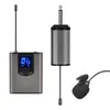 Microfoni Cuffie wireless portatili UHF / Microfono lavalier da bavero con trasmettitore e ricevitore da cintura Uscita da 1/4 di pollice Esecutore dal vivo