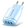 Chargeur mural USB QC 3.0 Charge rapide 3 ports US EU Plug 3.1A chargeur de charge rapide adaptateur secteur pour Iphone Samsung xiaomi Nokia