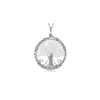 Crystal Life Tree Pendant Halsband Natural Crystal Stone Halsband Modtillbehör med kedja