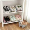 Clothing Storage Shoe Slots Organizer Stand Holder Wholesale Double Layer Plastic Space Saver Shoes Box Tools