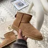 Dames Classic Ultra Mini Boots Australia Designer Platform Boot Tazz Tasman Fur Slippers Dames Fashion Suede Winter Dikke Bottom Bottom enkels Sneeuwbootjes