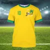 En plein air TShirts Brésil Jersey Drapeau De Football T-shirt Brésil Emblème National Tees Équipe De Football Vêtements 2223 221124