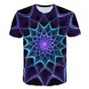 T-shirt oversize di magliette da uomo 2022 Summer Fashion Graphics Casual Graphics 3D Printing Top a Harajuku tridimensionale