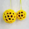 Decorative Flowers Artificial Sunflowers Kissing Ball Bouquet Wedding Party Flower Wall Background Decorations Po Props