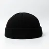 Q22 personnalisé unisexe Double couche Beanie chaud côtelé hiver Ski pêcheur Docker chapeau rétro chapeaux sans bord