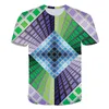 T-shirt oversize di magliette da uomo 2022 Summer Fashion Graphics Casual Graphics 3D Printing Top a Harajuku tridimensionale