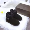 AUS Designer Fashion 58031 Botas de neve feminino garotas Botas de inverno Sapatos de inverno preto preto castanha rosa cinza moda cl￡ssica tornozelo bota curta