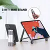 Voiture nouveau 3in1 Mini Portable support pour ordinateur portable support en métal tablette support pour téléphone pliable Variable pour Macbook iPhone Ipad support pour ordinateur portable