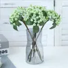 Decoratieve bloemen 10 stuks Hoogwaardige 30 cm Multi -kleuren Plastic schuim Berry Roodblauw Groen Geel Home EL Tafel Decor Artificial Flower