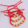Bracelets de charme Festival de primavera chinesa Pingente de pendente de animal riqueza sortuda Red Rope Ano Boa Bênção Jóia Presente