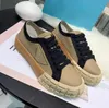 Milan Designer Nylon Casual Buty Wheels Casetta Flat Buty Wysokie tkanin Runner Low-Top Canvas Gabardine Sneakers