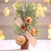 Kerstdecoraties 25 cm Tree Decoration Shop raam bureaublad sfeer Leg de simulatie 2022 Xmas Gifts uit