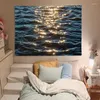 Tapissries River Tapestry Wall Decor Shimmering Sea Surface Landskap Semester sovrum dekoration sängkläder rum dekorativ