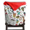 Fodere per sedie Merry Christmas Elk Cover Spandex Stretch Fodere elastiche per sala da pranzo Cucina per banchetti nuziali El