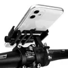 Bil Aluminiumlegering cykeltelefonhållare Standcykel Motorcykelstyret Starta med tre-käke låsande stabil mobiltelefonhållare