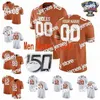 كلية كرة القدم NIK1 NCAA Jerseys Texas Longhorns 12 Earl Thomas III 15 Marcus Washington 16 Jake Smith 17 Cameron Dicker Custom Stit