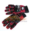 ST453 Guanti moto con inserti protettivi coppia rosso L XL Street Gear Equipments Parts