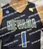 Basket nik1 ncaa nevada wolf pack basket tröja 10 caleb martin 11 cody martin 12 jojo Anderson 14 Lindsey Drew Custom Stitched